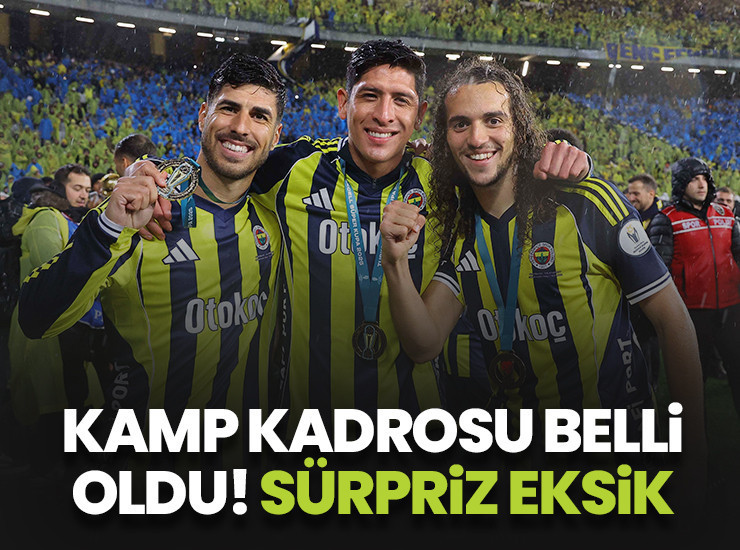 Fenerbahçe'nin Trabzonspor maçı kamp kadrosu belli oldu! Sürpriz eksik