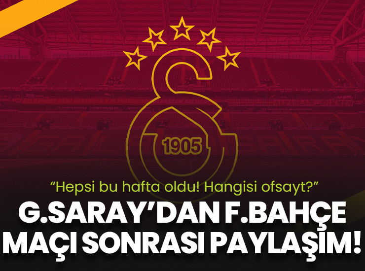 Galatasaray'dan flaş paylaşım: Hepsi bu hafta oldu. Sizce hangisi ofsayt?