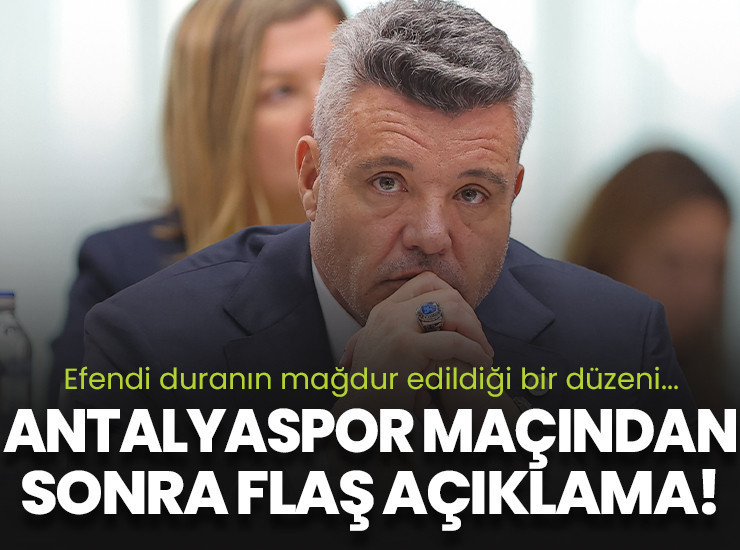 Fenerbahçe'den flaş açıklama: Efendi duranın mağdur edildiği bir düzeni kabul etmeyeceğiz