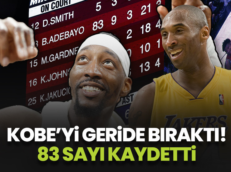 Adebayo tarih yazdı! Kobe'yi geride bıraktı, tarih yazdı