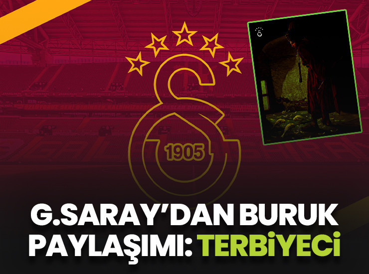 Galatasaray'dan Okan Buruk paylaşımı: Terbiyeci