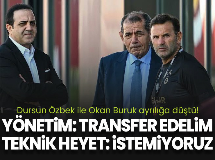 Galatasaray'da yönetimle teknik heyeti ikiye bölen futbolcu!