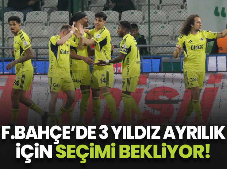 Fenerbahçe'de 3 futbolcu seçilecek başkana göre ayrılacak!