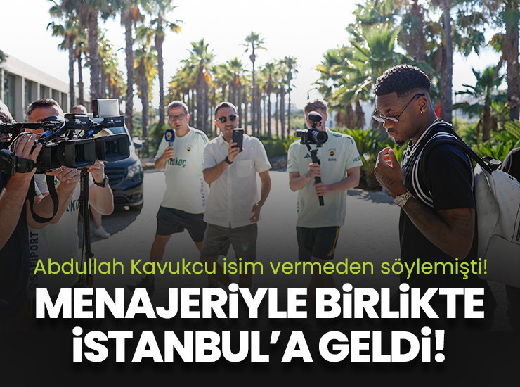 Jhon Duran menajeriyle birlikte İstanbul'a geldi