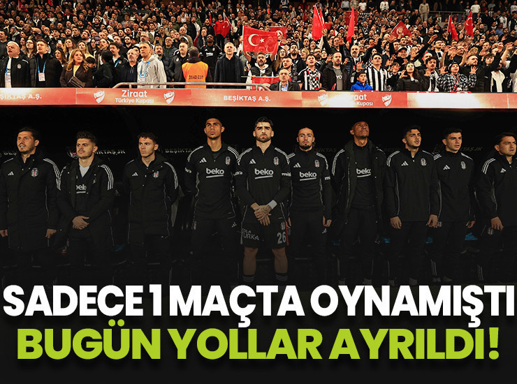 Beşiktaş'ta sadece 1 maçta forma giymişti! İstanbul'dan ayrıldı