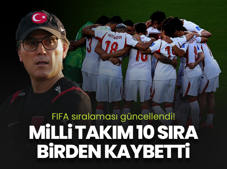Dünya sıralaması güncellendi! A Milli Takım 10 sıra kaybetti!