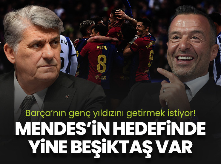Jorge Mendes yine Beşiktaş'ın kapısını çaldı! Barça'nın genç yıldızını önerdi