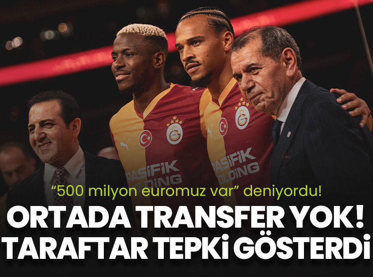 Galatasaray taraftarı yönetime tepki gösterdi: Transferler nerede?