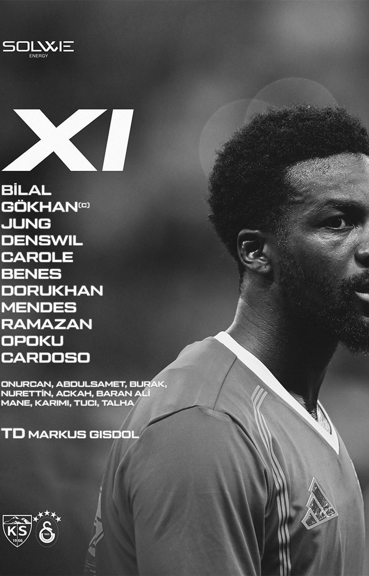 KAYSERİSPOR'UN İLK 11'İ