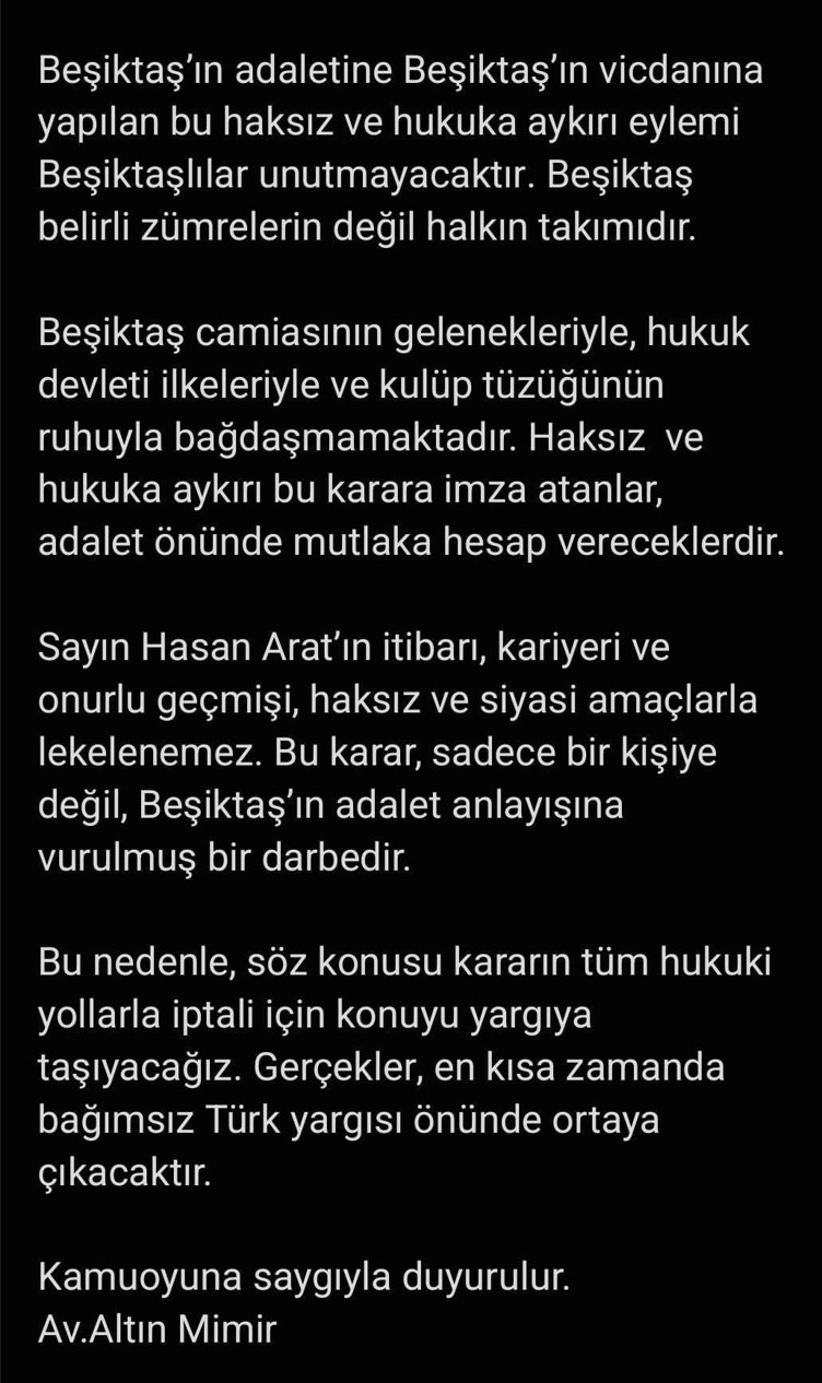 Hasan Arat, ihraç kararını yargıya taşıyacak - Resim : 1