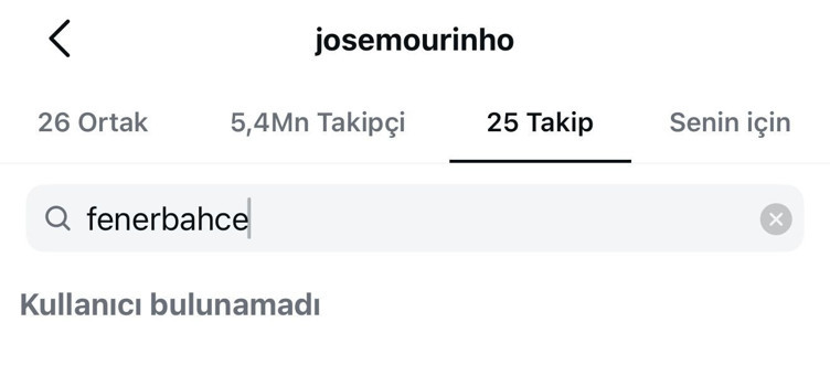Jose Mourinho, Fenerbahçe'yi takip etmeyi bıraktı - Resim : 1