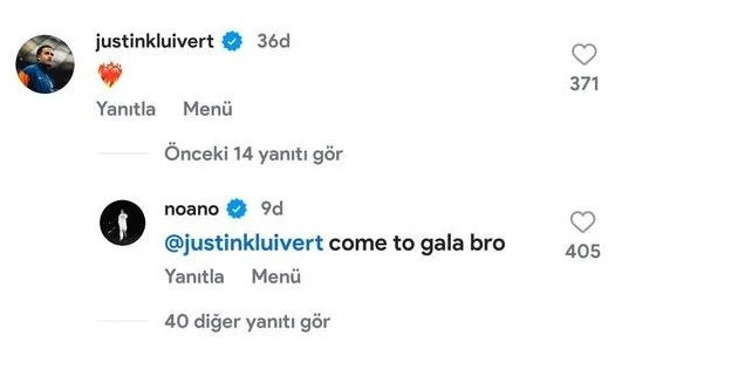 Noa Lang Galatasaray taraftarını heyecana soktu! Justin Kluivert'ı çağırdı "Come to Gala" - Resim : 2