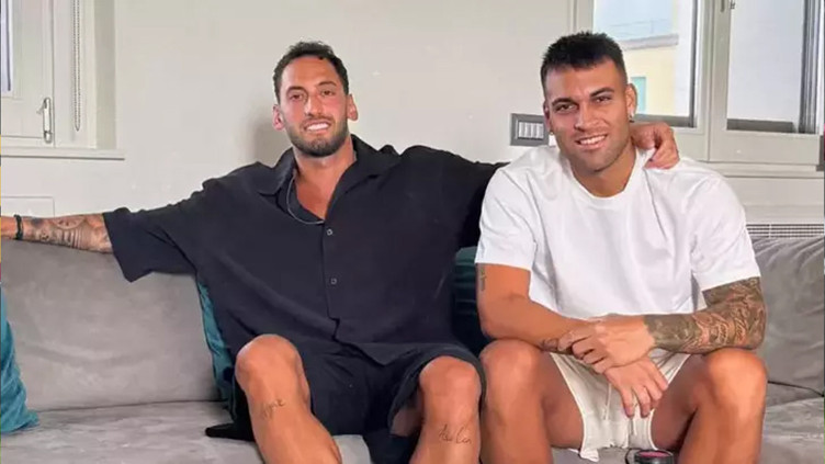 Lautaro Martinez ve Hakan Çalhanoğlu buzları eritti
