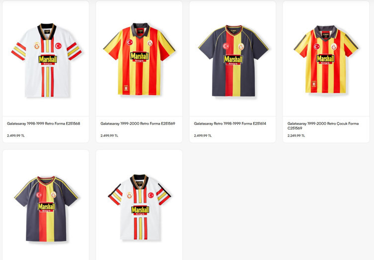 Galatasaray retro formaların fiyatlarını açıkladı - Resim : 1