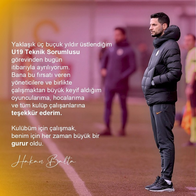Galatasaray'da ayrılık! Görevi bıraktı - Resim : 1