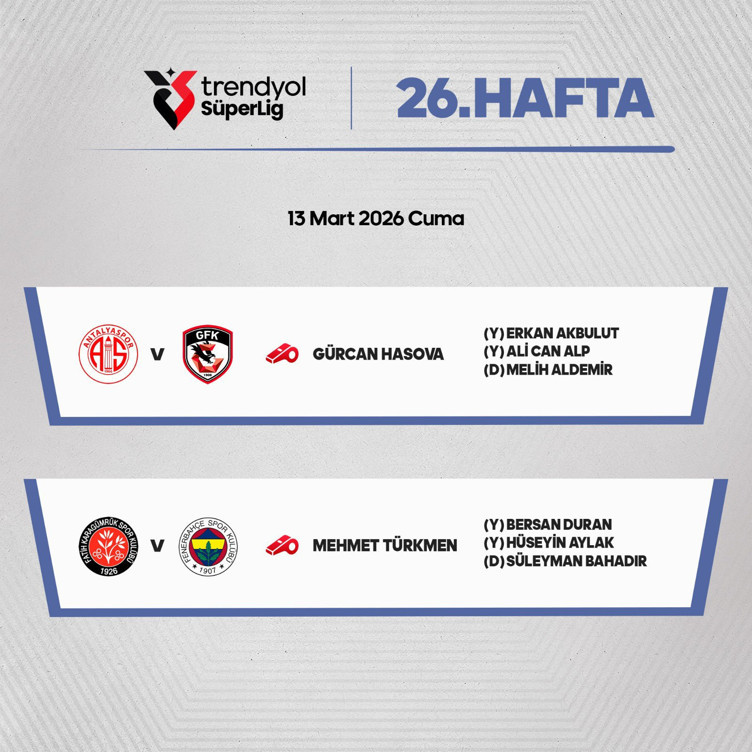 F. Karagümrük-Fenerbahçe maçının hakemi belli oldu! - Resim : 2