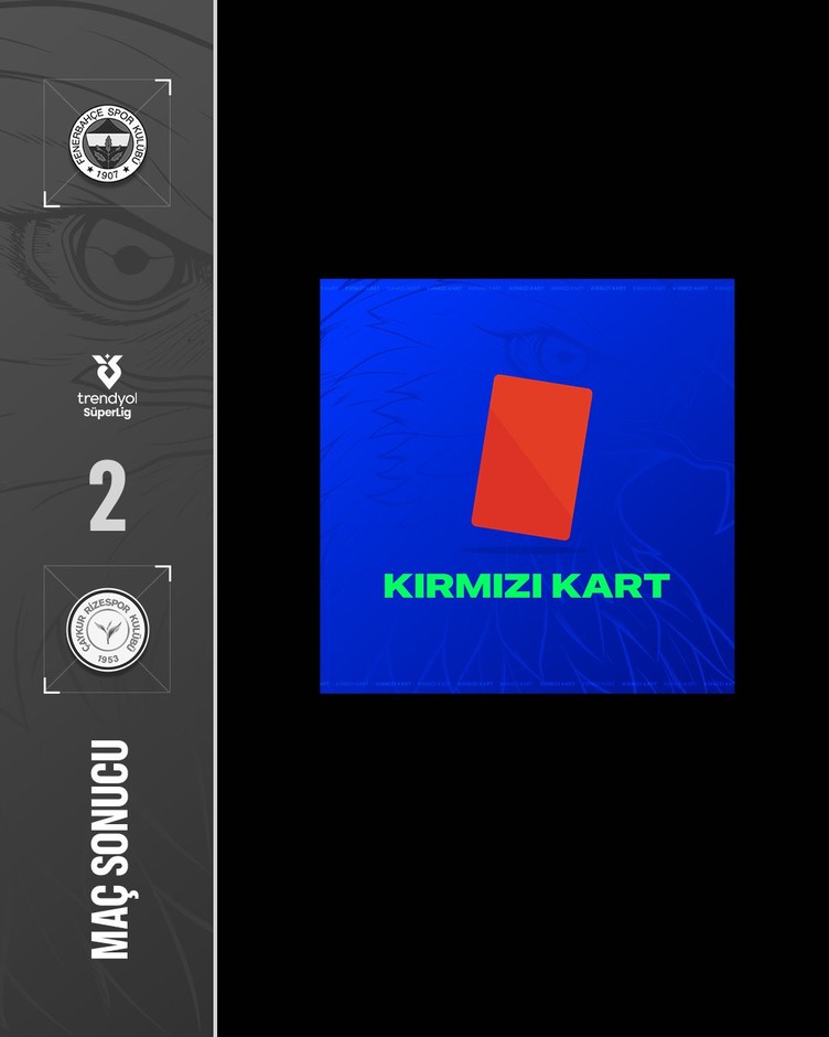 Çaykur Rizespor'dan maç sonu "kırmızı" kart tepkisi - Resim : 2