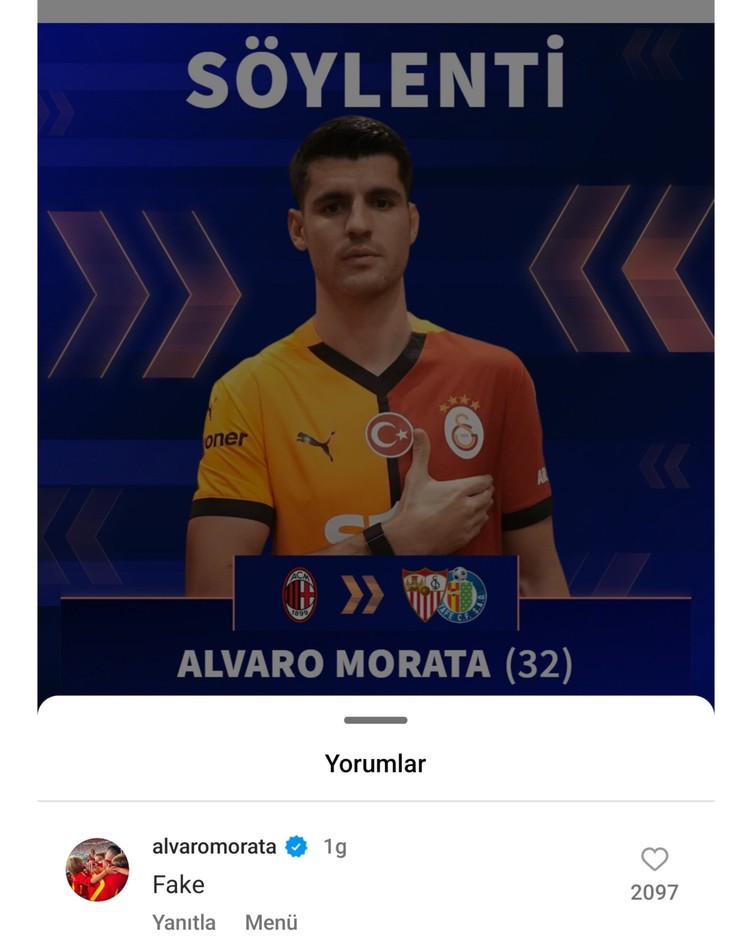 Alvaro Morata, Getafe ve Sevilla iddialarını yalanladı! - Resim : 2