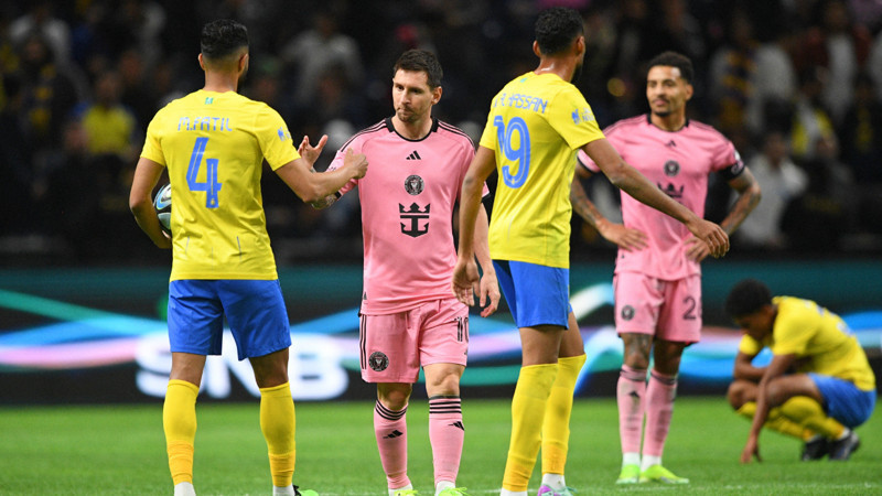 Ronaldo'dan yoksun Al-Nassr, Messi'nin takımı Inter Miami'yi 6-0 yendi