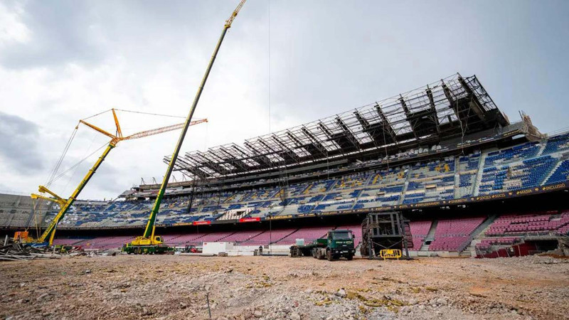 Nou Camp'da yenileme çalışmaları sürüyor: İşte stadyumun son hali