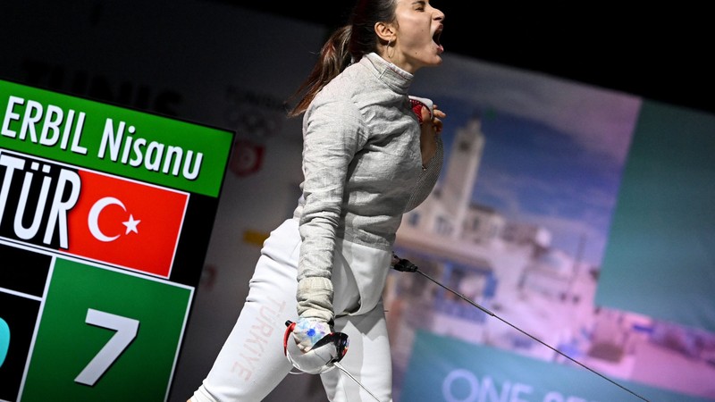 Milli eskrimci Nisanur Erbil, Güney Kore'de ana tabloda