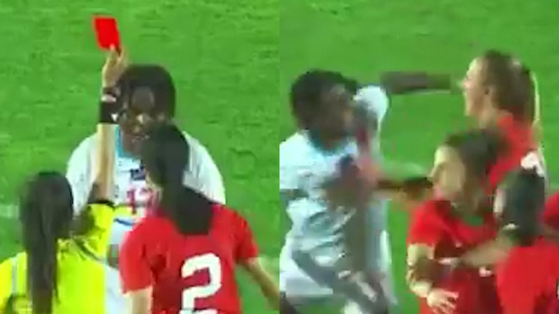 Galatasaraylı futbolcudan rakibine yumruk!