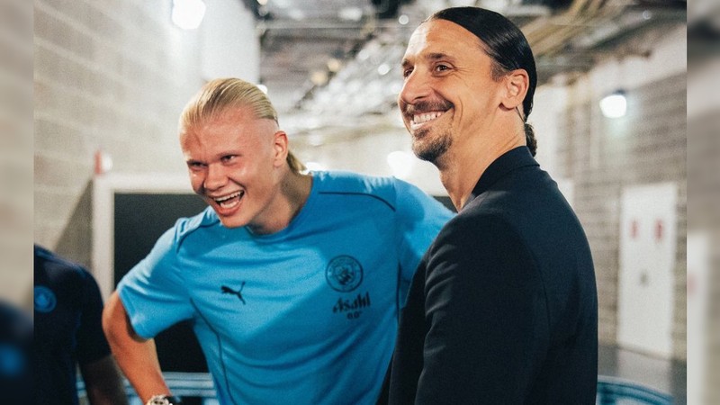 Ibrahimovic, Haaland'dan imza aldı