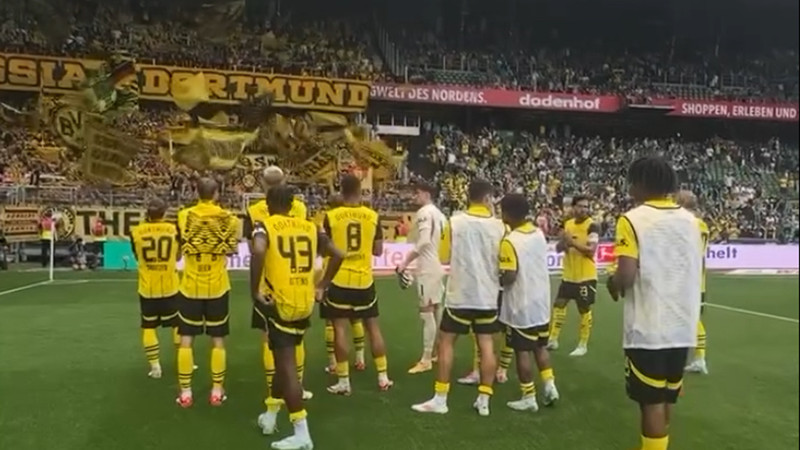 Borussia Dortmund taraftarından takıma destek