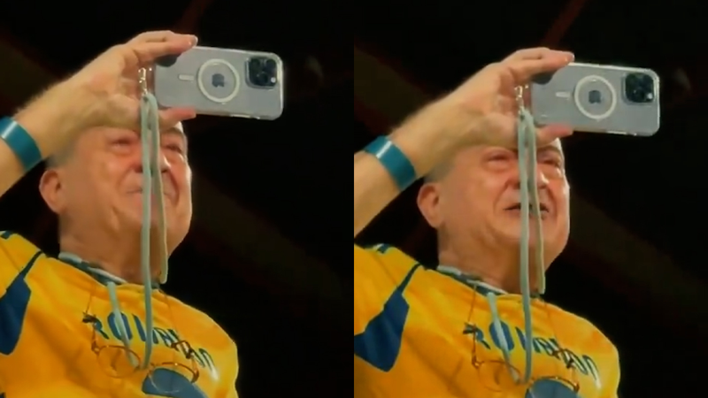 Cristiano Ronaldo'yu gördü, ağlamaya başladı