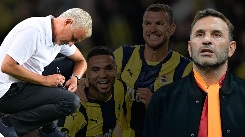 Jose Mourinho ile Okan Buruk arasında "çift forvet" gövde gösterisi!