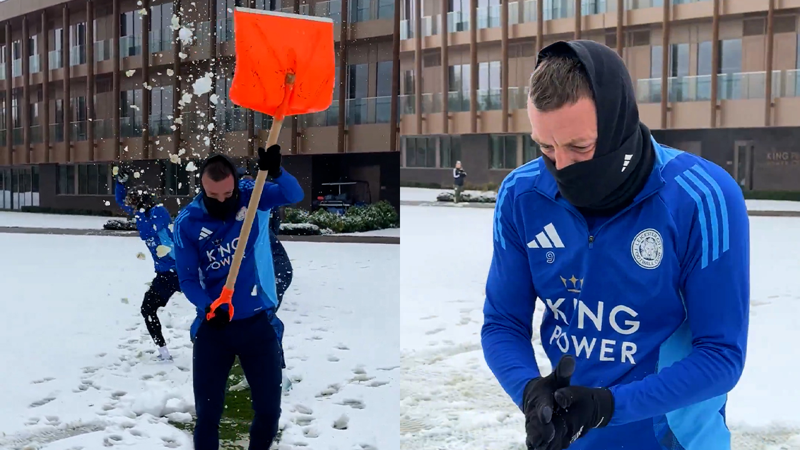 Son kar küreyici Jamie Vardy...