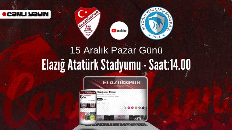 Elazığspor'dan Beyoğlu Yeni Çarşı maçına davet