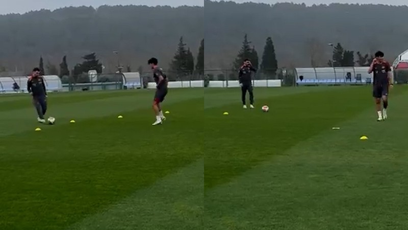 Kaan Ayhan, kardeşiyle birlikte idman yaptı