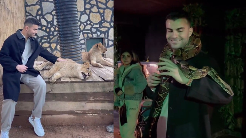 Abdülkerim Bardakcı, aslan ve yılan sevdi