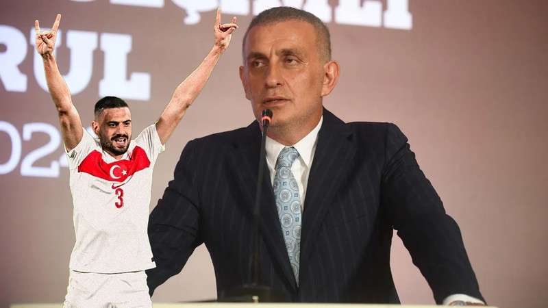 TFF Başkanı İbrahim Hacıosmanoğlu "Yılın Kareleri" oylamasında Merih Demiral'ı seçti