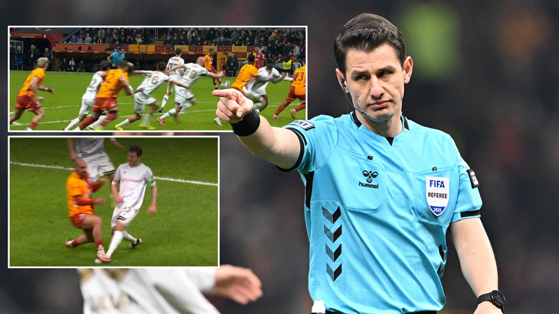 Galatasaray-Konyaspor maçında tartışmalı karar! Gol iptali ve kırmızı kart...