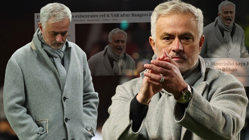 Rangers-Fenerbahçe maçı sonrası İskoçya'da Jose Mourinho'yu hedef aldılar! Olay gönderme
