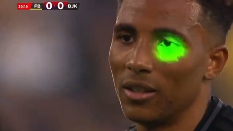 Gedson Fernandes'e lazer tutan taraftar gözaltına alındı