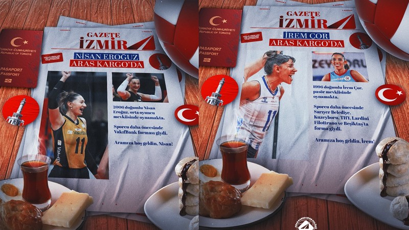 Aras Kargo iki transferini duyurdu