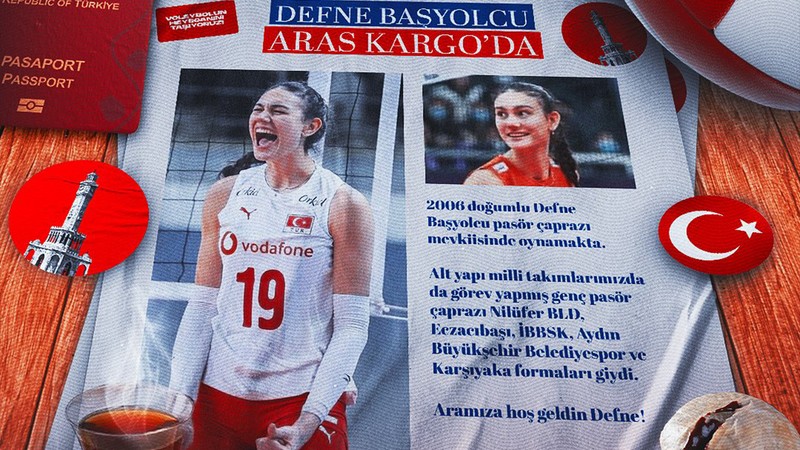 Aras Kargo, genç voleybolcu Defne Başyolcu'yu transfer etti