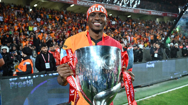 Victor Osimhen, golleriyle Galatasaray'ı şampiyonluğa taşıdı