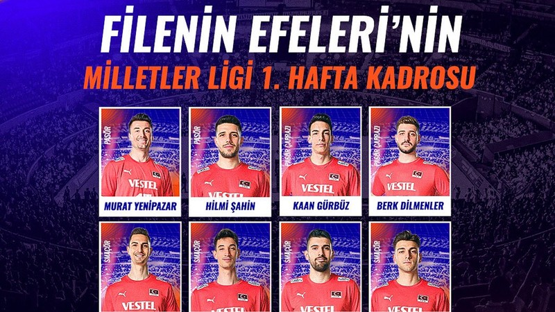 A Milli Erkek Voleybol Takımı'nın FIVB Voleybol Milletler Ligi Çin etabının kadrosu belli oldu