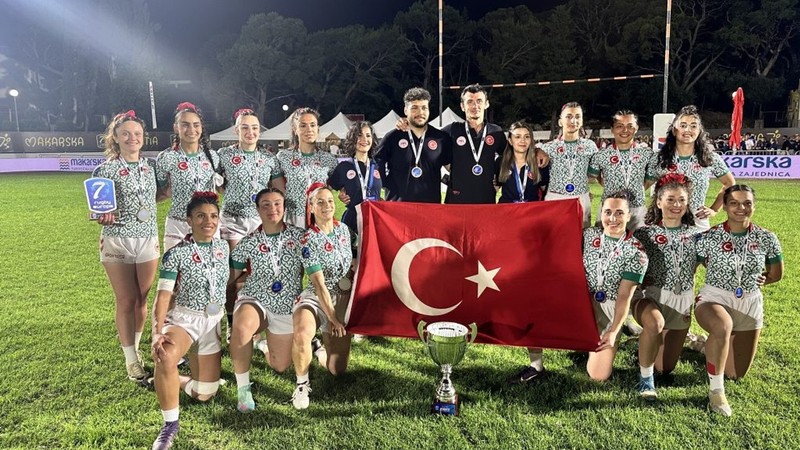 Kadın 7’li Ragbi Milli Takımı namağlup şampiyon oldu