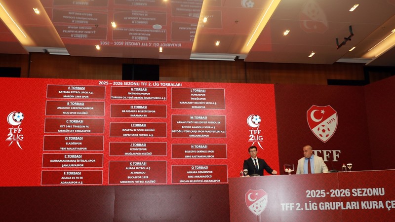 TFF 2. Lig'de kuralar çekildi! Beyaz Grup ve Kırmızı Grup'taki takımlar belirlendi