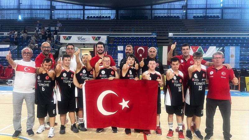 Down Sendromlular Basketbol Milli Takımı, Avrupa Şampiyonası'nda ikinci oldu