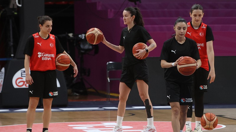 A Milli Kadın Basketbol Takımı, Almanya maçı hazırlıklarını sürdürdü