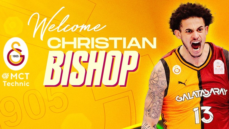 Galatasaray MCT Technic Erkek Basketbol Takımı, Christian Bishop'ı transfer etti