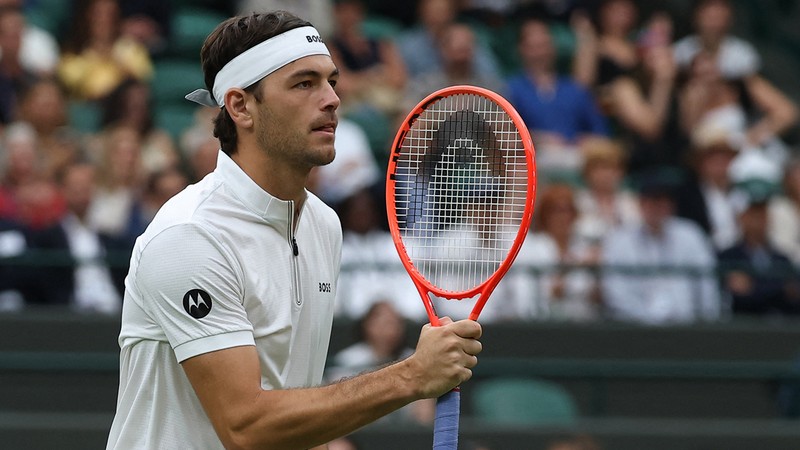 Wimbledon'da tek erkeklerde dünya 5 numarası Taylor Fritz, çeyrek finale yükseldi