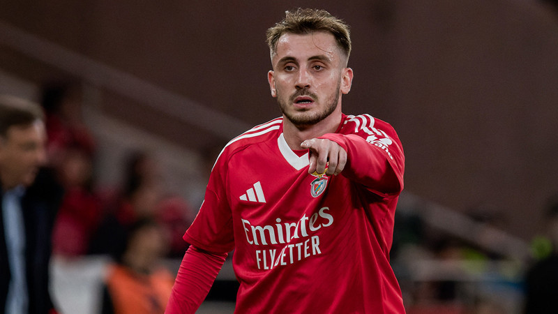 Kerem Aktürkoğlu, Benfica'nın bugünkü antrenmanında yer aldı