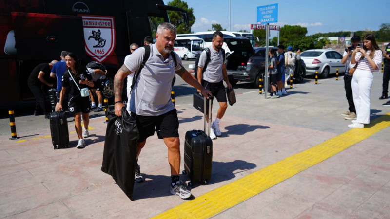 Samsunspor, Panathinaikos maçı için Atina'ya gitti